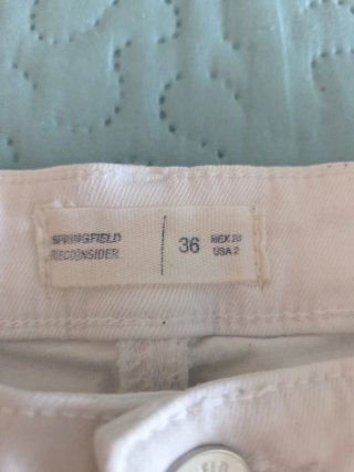 Pantalón blanco Springfield talla S