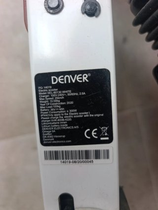 Patinete Eléctrico Denver Blanco