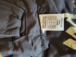 Pantalón de esquí Quechua negro con tirantes