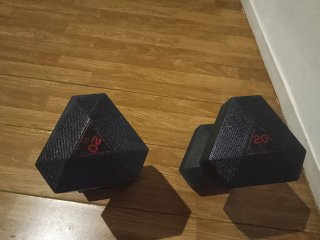2 Pesas 20kg Hexagonales