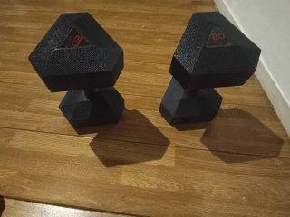2 Pesas 20kg Hexagonales