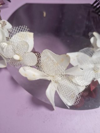 Tiara de flores para el pelo
