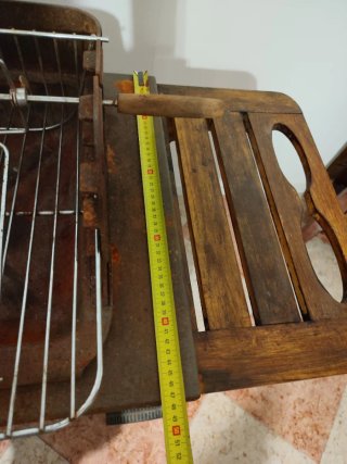 Carro barbacoa madera y metal