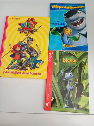 Lote 3 libros JUVENIL. Kika; Bichos: Espanta ...
