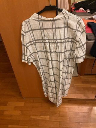 Camisa larga a cuadros Talla M