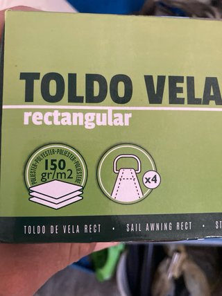 Toldo Vela Rectangular Garden 3x4m
