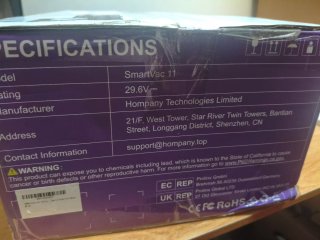 Aspiradora HOMPANY SmartVac 11