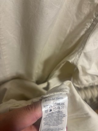 Vestido cruzado blanco Pedro del Hierro Talla L