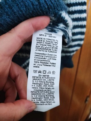 Jersey de rayas azul y blanco