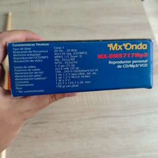 Reproductor CD MP3 VCD Mx Onda MX-DM5717Mp3