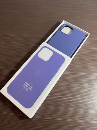 Custodia in pelle Magsafe per iPhone 13 Viola