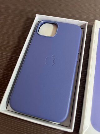Custodia in pelle Magsafe per iPhone 13 Viola