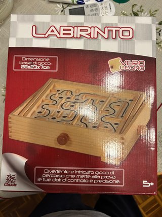 Gioco Labirinto in Legno Vero