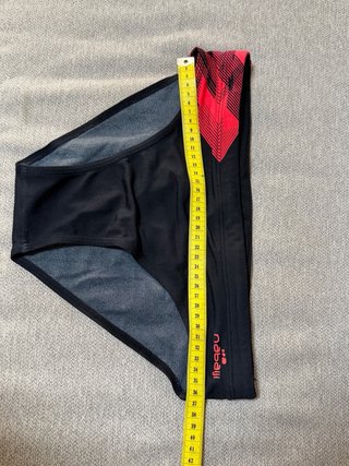 Bañador Nabaiji Talla M Negro y Rojo