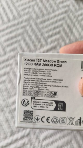 Xiaomi 13T Verde Menta 12 GB RAM 256 ROM
