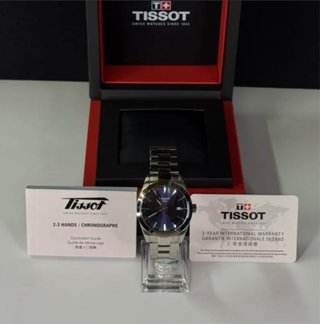Tissot Gentleman - Reloj Azul y Plateado