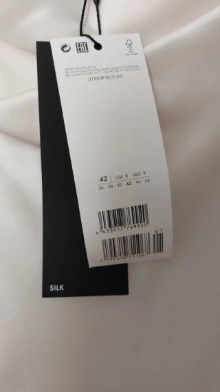 Blusa de seda Adolfo Domínguez nueva T42