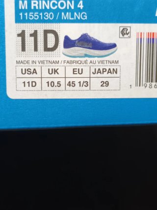 Zapatillas Hoka Rincon 4 Running Talla 45