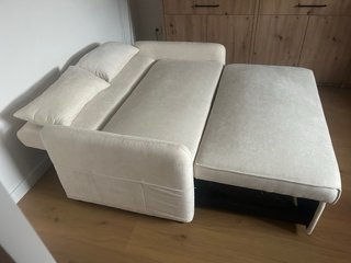 Sofá cama 2 plazas beige