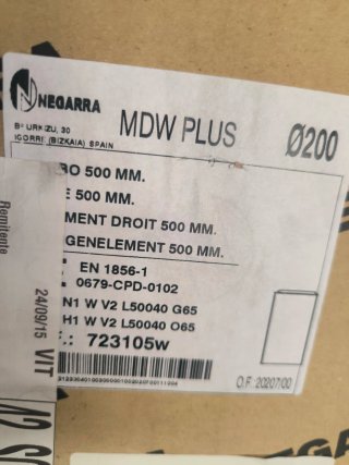 Tubo Doble Capa Negarra 50cm Ø200