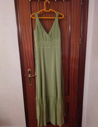 Vestido de fiesta verde