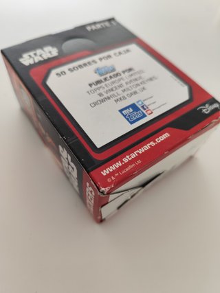 Caja Star Wars Topps Cromos Parte 1