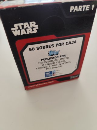 Caja Star Wars Topps Cromos Parte 1