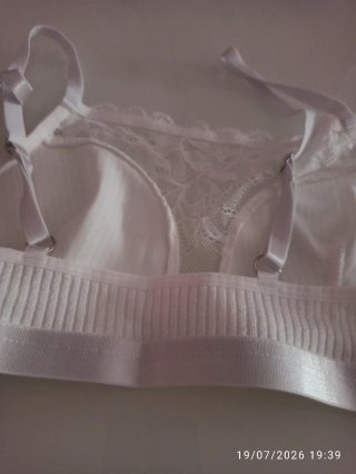 Reggiseno a fascia bianco pizzo