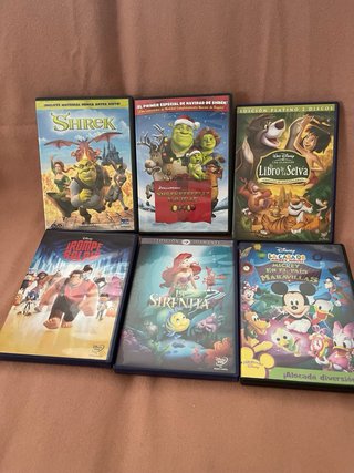 Lote 25 Películas DVD Infantiles Variadas
