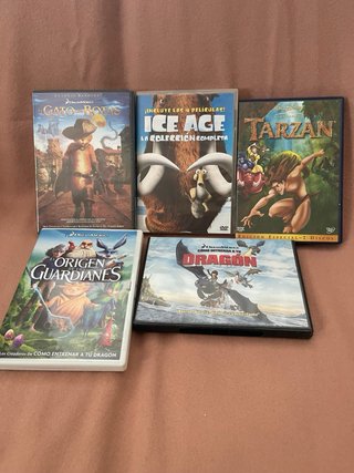 Lote 25 Películas DVD Infantiles Variadas