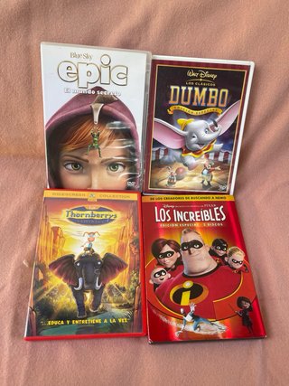 Lote 33 Películas DVD Infantiles Variadas