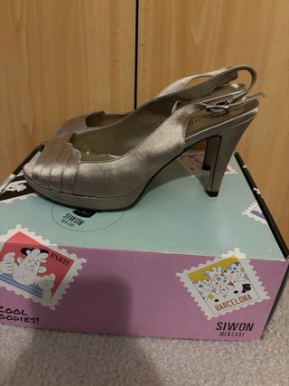Zapatos de fiesta Menbur plateados