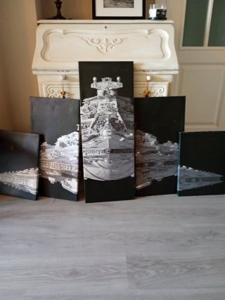 Cuadro Star Wars Nave Imperial
