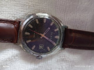 Orologio da polso marrone e beige