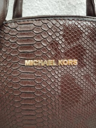Bolso Michael Kors Marrón Piel Serpiente