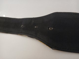 Cinturón elástico estampado animal hebilla corona