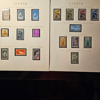 Colección Sellos España 1951-1959 montada