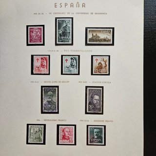 Colección Sellos España 1951-1959 montada