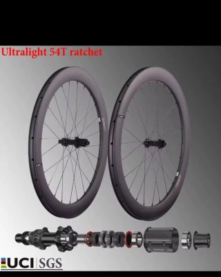 Ruote carbonio CSC 1380g 54 T