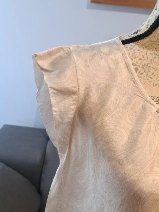 Blusa Verano Mujer Beige Talla Única