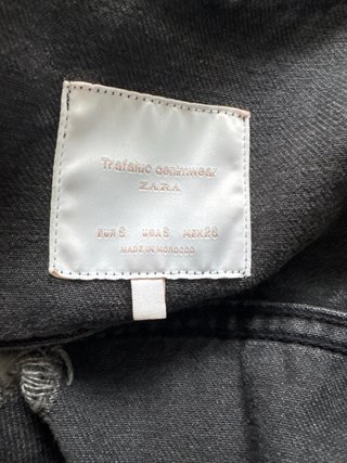 Chaqueta vaquera oversize gris