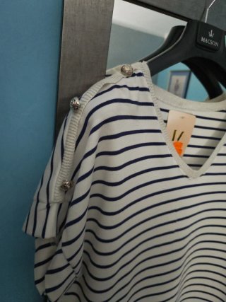 Conjunto marinero camiseta/pantalón mujer nuevo.