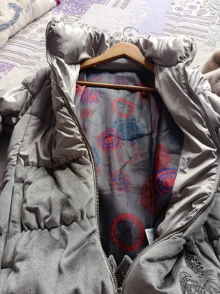 Plumífero Desigual Mujer Gris