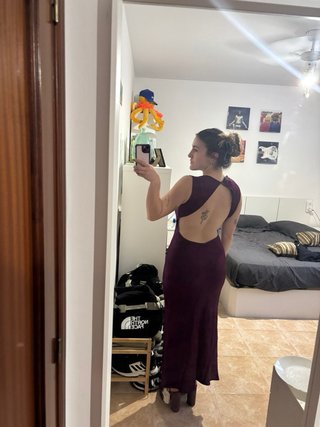 Vestido fiesta ZARA espalda al aire (Talla M)