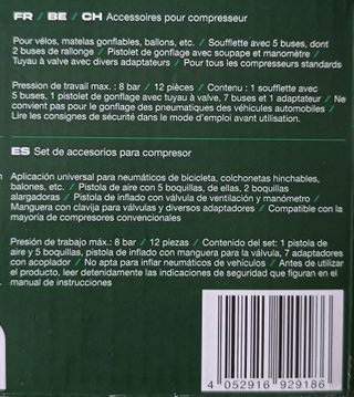 Set Accesorios Compresor Parkside
