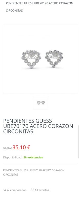 Conjunto Joyería Guess Original - A ESTRENAR