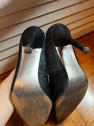 Zapatos de tacón negros pelo T36 roberto botella