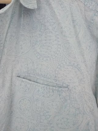 Camisa Springfield Estampado Paisley Azul Talla L
