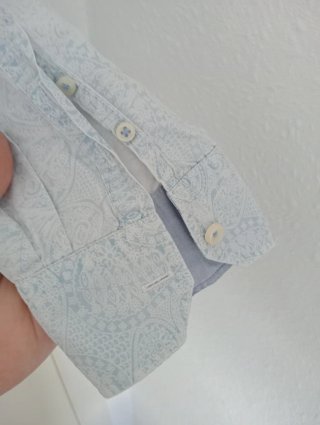 Camisa Springfield Estampado Paisley Azul Talla L