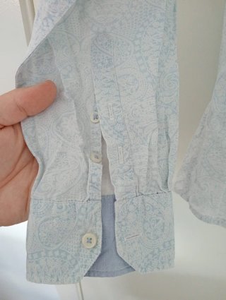 Camisa Springfield Estampado Paisley Azul Talla L